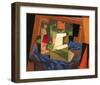 Fruit Bowl on a Tablecloth-Juan Gris-Framed Art Print