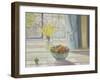 Fruit Bowl with Spring Flowers, 1990-Timothy Easton-Framed Giclee Print