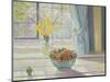 Fruit Bowl with Spring Flowers, 1990-Timothy Easton-Mounted Giclee Print