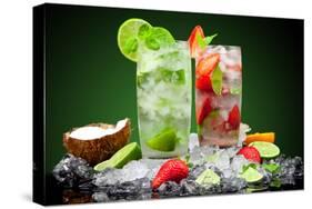 Fruit Cocktail With Dark Background-Jag_cz-Stretched Canvas