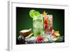 Fruit Cocktail With Dark Background-Jag_cz-Framed Photographic Print