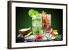 Fruit Cocktail With Dark Background-Jag_cz-Framed Photographic Print