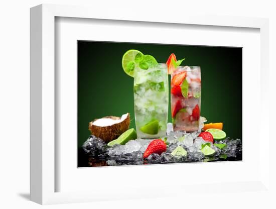 Fruit Cocktail With Dark Background-Jag_cz-Framed Photographic Print