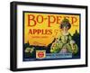 Fruit Crate Labels: Bo-Peep Brand Apples, Extra Fancy; Wenatchee-Okanogan Cooperative Federation-null-Framed Art Print