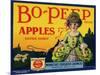 Fruit Crate Labels: Bo-Peep Brand Apples, Extra Fancy; Wenatchee-Okanogan Cooperative Federation-null-Mounted Art Print