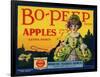 Fruit Crate Labels: Bo-Peep Brand Apples, Extra Fancy; Wenatchee-Okanogan Cooperative Federation-null-Framed Art Print