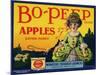 Fruit Crate Labels: Bo-Peep Brand Apples, Extra Fancy; Wenatchee-Okanogan Cooperative Federation-null-Mounted Art Print