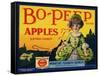 Fruit Crate Labels: Bo-Peep Brand Apples, Extra Fancy; Wenatchee-Okanogan Cooperative Federation-null-Framed Stretched Canvas