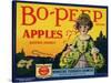 Fruit Crate Labels: Bo-Peep Brand Apples, Extra Fancy; Wenatchee-Okanogan Cooperative Federation-null-Stretched Canvas