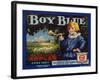 Fruit Crate Labels: Boy Blue Brand Wenatchee Apples; East Wenatchee Fruit Growers-null-Framed Art Print