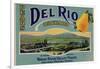 Fruit Crate Labels: Del Rio Orchard Pears; Rogue River Valley Fruits-null-Framed Art Print