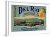 Fruit Crate Labels: Del Rio Orchard Pears; Rogue River Valley Fruits-null-Framed Art Print