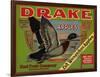 Fruit Crate Labels: Drake Brand Apples; Earl Fruit Company-null-Framed Art Print