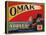 Fruit Crate Labels: Omak Brand Fancy Apples; Omak Fruit Growers-null-Stretched Canvas