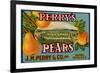 Fruit Crate Labels: Perry’s High Grade Pears; J.M. Perry and Company, Inc.-null-Framed Art Print