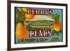 Fruit Crate Labels: Perry’s High Grade Pears; J.M. Perry and Company, Inc.-null-Framed Premium Giclee Print
