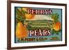 Fruit Crate Labels: Perry’s High Grade Pears; J.M. Perry and Company, Inc.-null-Framed Premium Giclee Print