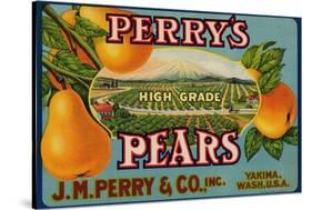 Fruit Crate Labels: Perry’s High Grade Pears; J.M. Perry and Company, Inc.-null-Stretched Canvas