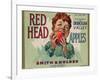 Fruit Crate Labels: Red Head Apples; Distributed by Smith and Holden, New York-null-Framed Art Print