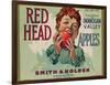 Fruit Crate Labels: Red Head Apples; Distributed by Smith and Holden, New York-null-Framed Art Print