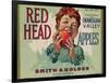 Fruit Crate Labels: Red Head Apples; Distributed by Smith and Holden, New York-null-Framed Art Print