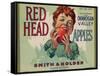 Fruit Crate Labels: Red Head Apples; Distributed by Smith and Holden, New York-null-Framed Stretched Canvas