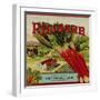 Fruit Crate Labels: Rhubarb; Packed and Shipped by Washington Berry Growers Association-null-Framed Art Print