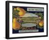 Fruit Crate Labels: Ruby Brand Pears; Entiat Fruit Growers League-null-Framed Art Print