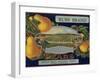 Fruit Crate Labels: Ruby Brand Pears; Entiat Fruit Growers League-null-Framed Art Print