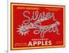 Fruit Crate Labels: Silver Spur Northwest Apples-null-Framed Art Print