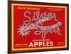 Fruit Crate Labels: Silver Spur Northwest Apples-null-Framed Art Print