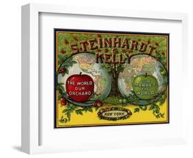 Fruit Crate Labels: Steinhardt and Kelly; New York, New York-null-Framed Art Print