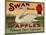 Fruit Crate Labels: Swan Brand Extra Fancy Apples; Perham Fruit Company-null-Mounted Art Print