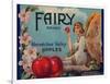 Fruit Crate Labels: Wenatchee Valley Apples; Fairy Brand-null-Framed Art Print