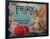 Fruit Crate Labels: Wenatchee Valley Apples; Fairy Brand-null-Framed Art Print