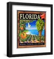 Fruit Crate Oranges I-Chris Vest-Framed Art Print