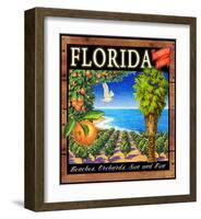 Fruit Crate Oranges I-Chris Vest-Framed Art Print