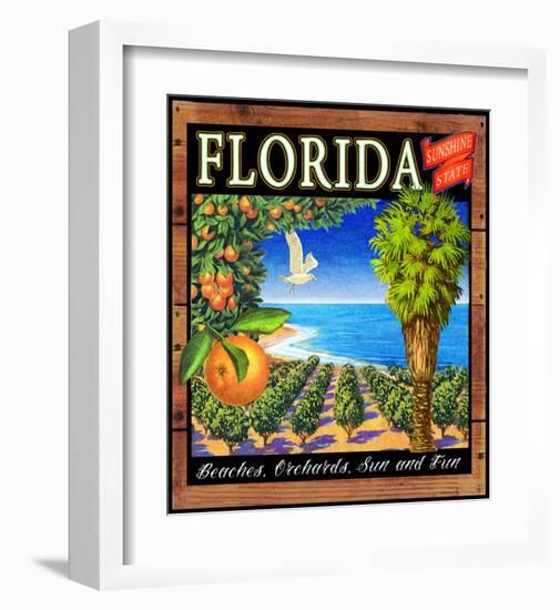 Fruit Crate Oranges I-Chris Vest-Framed Art Print