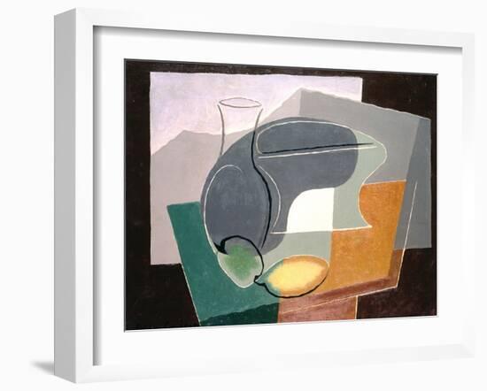 Fruit-Dish and Carafe, 1927-Juan Gris-Framed Giclee Print