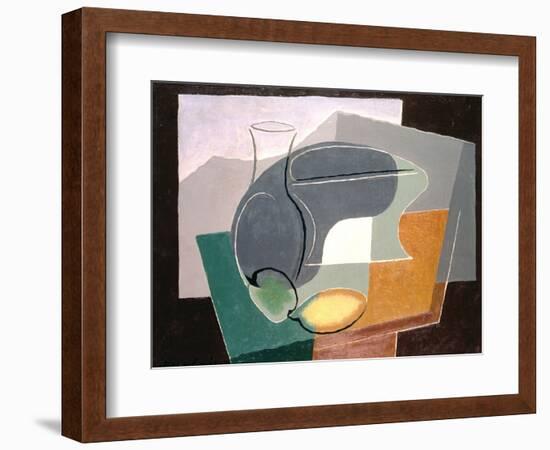 Fruit-Dish and Carafe, 1927-Juan Gris-Framed Giclee Print