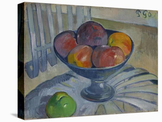 Fruit dish on a Garden Chair, c.1890-Paul Gauguin-Stretched Canvas