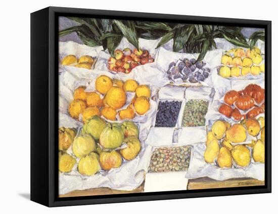 Fruit Displayed on a Stand, 1881-Gustave Caillebotte-Framed Stretched Canvas