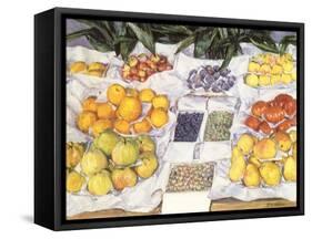 Fruit Displayed on a Stand, 1881-Gustave Caillebotte-Framed Stretched Canvas