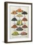 Fruit Displayed on Platters-null-Framed Art Print