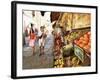 Fruit Displayed Outside Shop, Calvi, Corsica, France-Yadid Levy-Framed Photographic Print