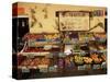 Fruit Displayed Outside Shop, Calvi, Corsica, France-Yadid Levy-Stretched Canvas