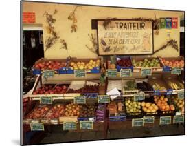 Fruit Displayed Outside Shop, Calvi, Corsica, France-Yadid Levy-Mounted Photographic Print