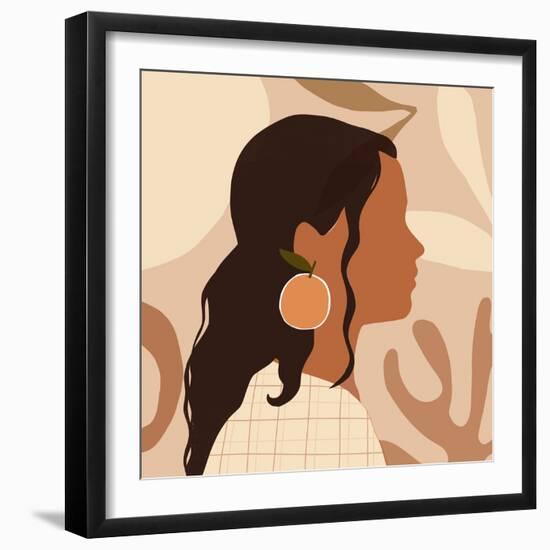 Fruit Earring III-Victoria Barnes-Framed Art Print