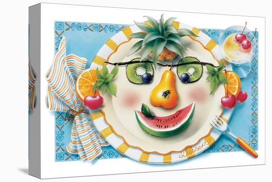 Fruit Face Plate-Renate Holzner-Stretched Canvas