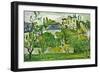 Fruit Garden In Pontoise-Paul Cézanne-Framed Art Print